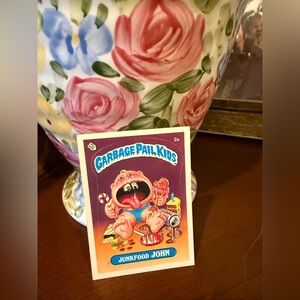 Garbage Pail Kids 'Junkfood John' Collectible Card - Purple